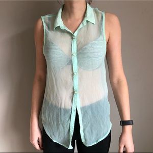 Turquoise blouse